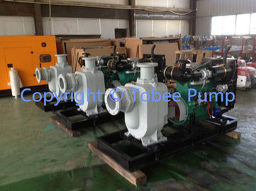 China Self priming diesel engine sewage pump supplier