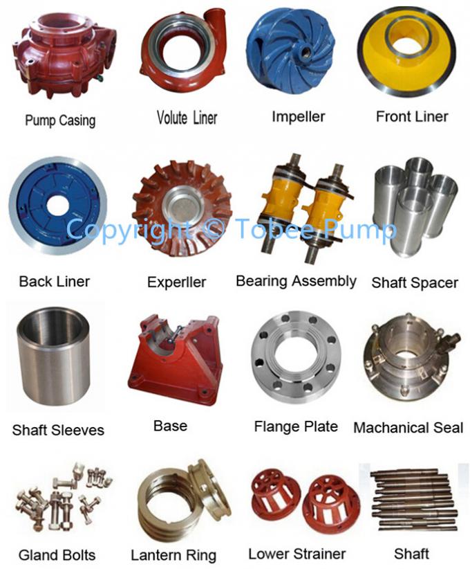 Spare Parts List for Pumps 6/4