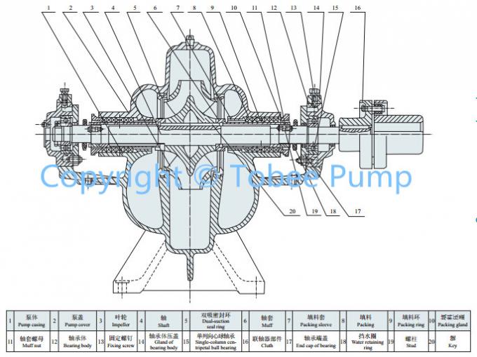High capacity diesel water pump