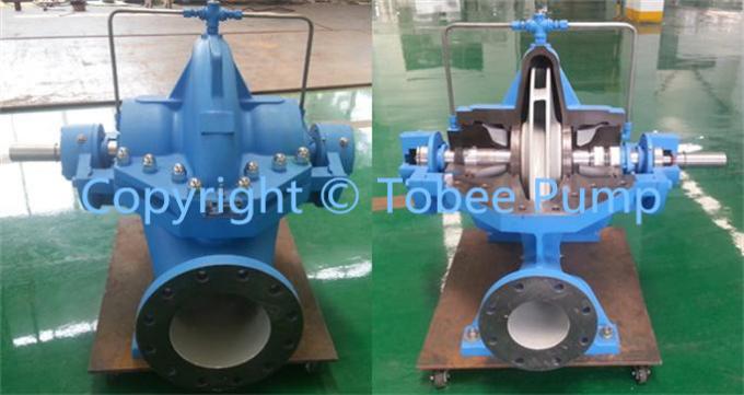Large flow widely uses horizontal centrifugal split case pump